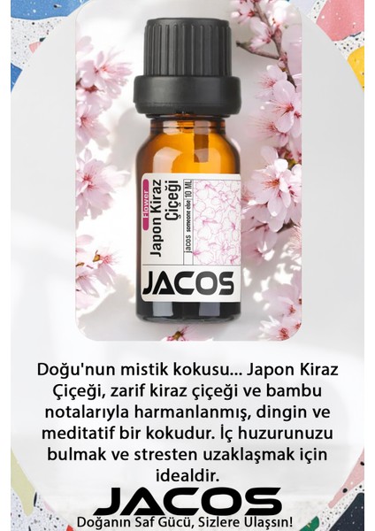 Lavanta,japon Kiraz,fransız Gülü Esansiyel Uçucu Yağı Difüzör Esansı Oda Kokusu 3'lü Set modelleri