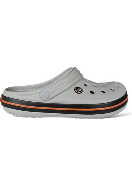 Unisex Confort Medikal Hemşire Sabo Terlik GRİ-TURUNCU
