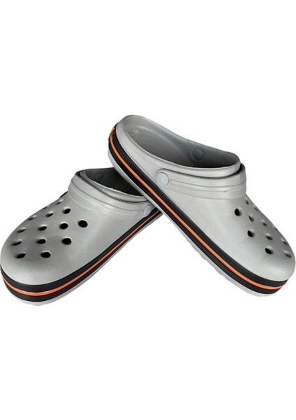Unisex Confort Medikal Hemşire Sabo Terlik GRİ-TURUNCU modelleri