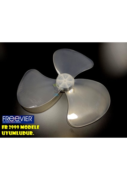 Freevier Fr 2999 Modele Uyumlu Vantilatör Pervanesi 3 Kanat 16INÇ 36CM Yumuşak Esnek fiyatları