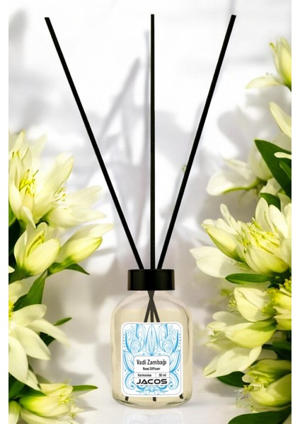 Vadi Zambağı Kokulu Bambu Çubuklu Oda Kokusu 50ML Reed Diffuser