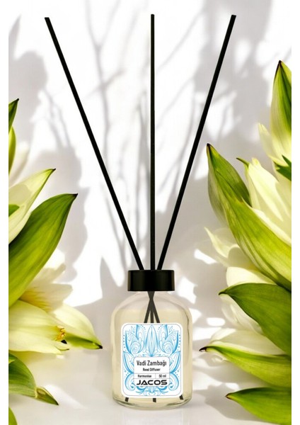 Vadi Zambağı Kokulu Bambu Çubuklu Oda Kokusu 50ML Reed Diffuser
