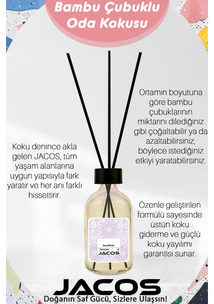 Japon Kiraz Çiçeği Kokulu Bambu Çubuklu Oda Kokusu 50ML Reed Diffuser