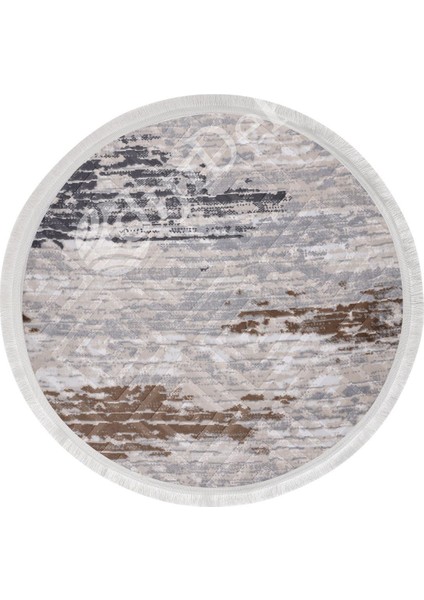 Halı GRI14 Karo Saçaklı Yuvarlak Kesme Ince Yolluk Kilim Salon Halısı Modelleri fiyatları