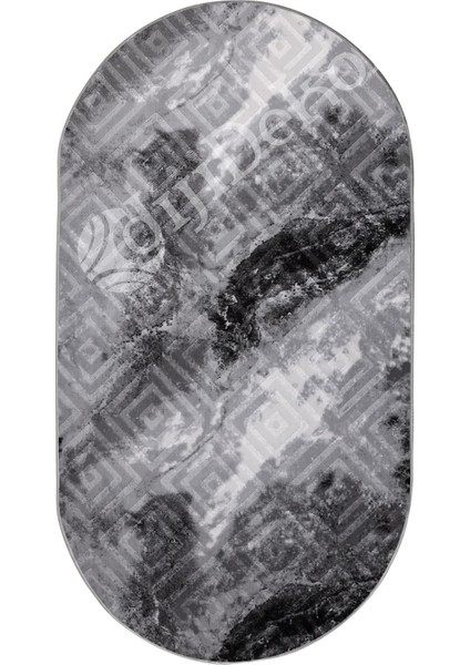 Halı Antrasit Karo Yıkanabilir Oval Kesme Ince Yolluk Kilim Salon Halısı Modelleri fiyatları