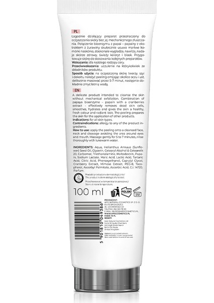 Kızılcık İçeren Enzimatik Yüz Peelingi - 100ml modelleri