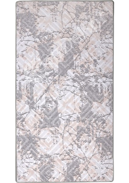 Halı Gri3 Karo Yıkanabilir Saçaksız Kesme Ince Yolluk Kilim Salon Halısı Modelleri