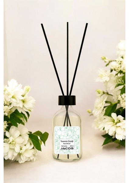Yasemin Çiçeği Kokulu Bambu Çubuklu Oda Kokusu 100ML Reed Diffuser