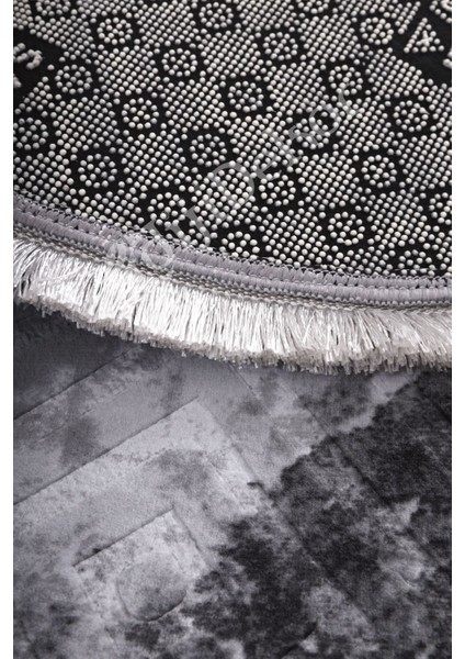 Halı Antrasit Karo Saçaklı Oval Kesme Ince Yolluk Kilim Salon Halısı Modelleri modelleri