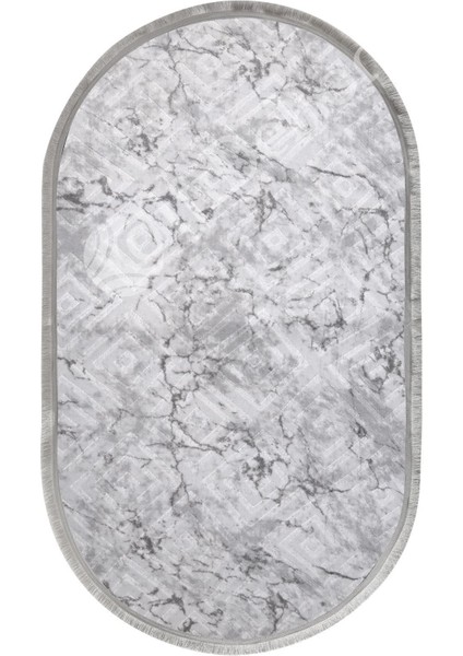 Halı Gri Karo Yıkanabilir Saçaklı Oval Kesme Ince Yolluk Kilim Salon Halısı Modeli fiyatları