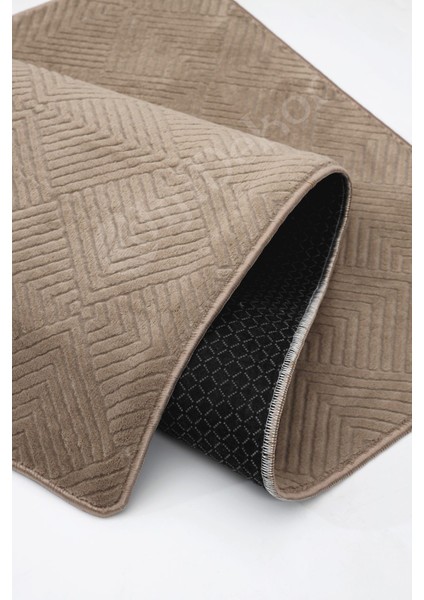Halı Kahverengi Pramit Kaymaz Yıkanabilir Yolluk Kilim Salon Halısı Modelleri fırsatları