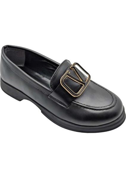 Eleganza Sole Kadın Deri Loafer - Eleganza Sole - Siyah - 37 modelleri