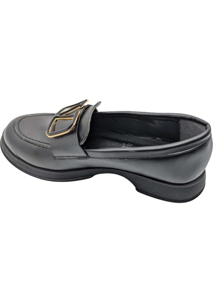 Eleganza Sole Kadın Deri Loafer - Eleganza Sole - Siyah - 37 fırsatları