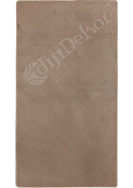 Halı Kahverengi Pramit Kaymaz Yıkanabilir Yolluk Kilim Salon Halısı Modelleri