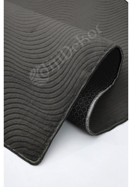Diji Dekor Halı Antrasit Sahra Kaymaz Yıkanabilir Saçaksız Yolluk Kilim Salon Halısı Modelleri fırsatları