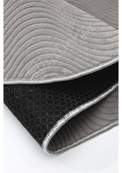 Halı Gri Sahra Desenli Yıkanabilir Saçaksız Oval Yolluk Kilim Salon Halısı Modelleri modelleri