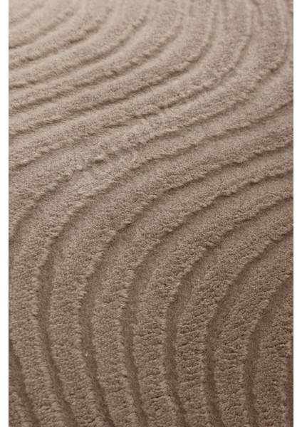 Halı Cool Kahverengi Sahra Desenli Saçaklı Oval Kesme Yolluk Kilim Salon Halısı Modelleri modelleri