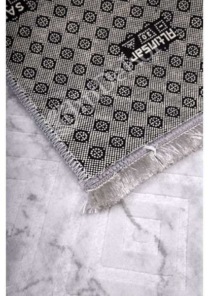 Halı Gri Karo Yıkanabilir Saçaklı Kesme Ince Yolluk Kilim Salon Halısı Modelleri modelleri
