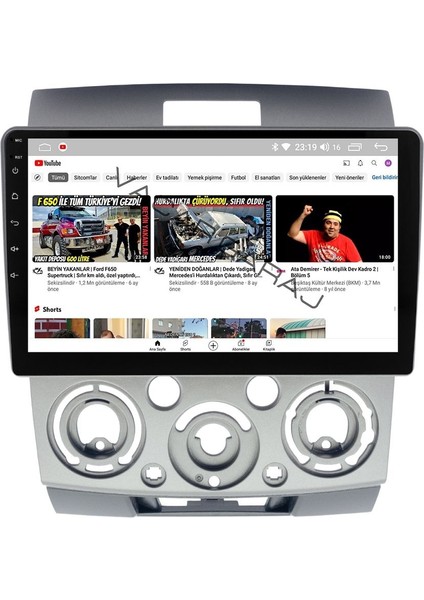 Ford Ranger 2007-11 Uyumlu Androıd Multimedya Gerçek 2/32 Kablosuz Carplay Geri Görüş Kameralı indirimleri