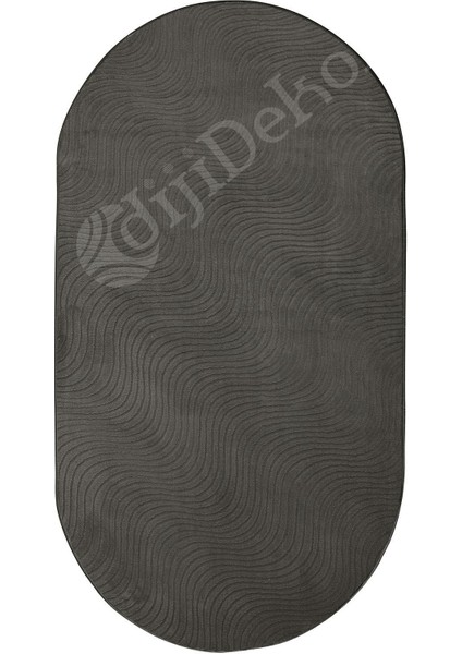 Diji Dekor Halı Antrasit Sahra Desenli Saçaksız Oval Kesme Yolluk Kilim Salon Halısı Modelleri fiyatları