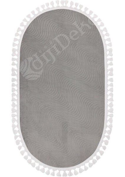 Halı Gri Sahra Desenli Yıkanabilir Saçaklı Oval Yolluk Kilim Salon Halısı Modelleri fiyatları
