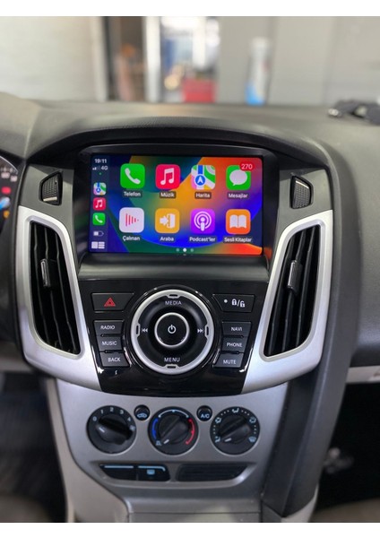 Ford Focus 3-3.5 2011-18 Uyumlu Androıd Multimedya Gerçek 2/32 Kablosuz Carplay Geri Görüş Kameralı