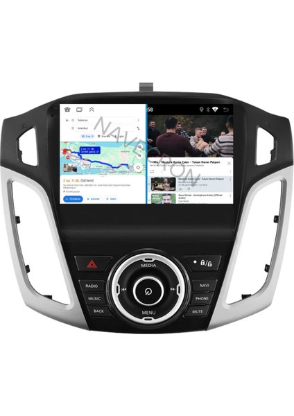 Ford Focus 3-3.5 2011-18 Uyumlu Androıd Multimedya Gerçek 2/32 Kablosuz Carplay Geri Görüş Kameralı