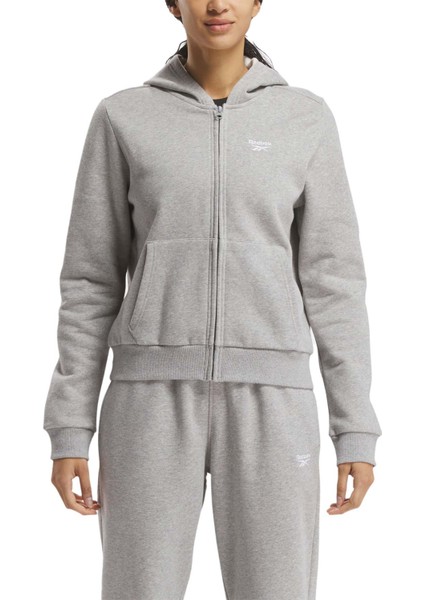 RI SL FLEECE FZ Gri Kadın Eşofman Üstü