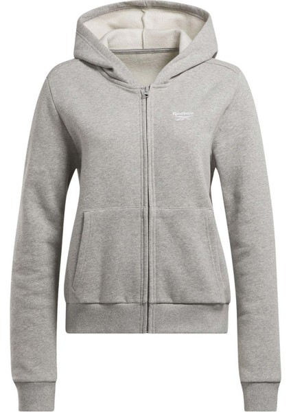 RI SL FLEECE FZ Gri Kadın Eşofman Üstü
