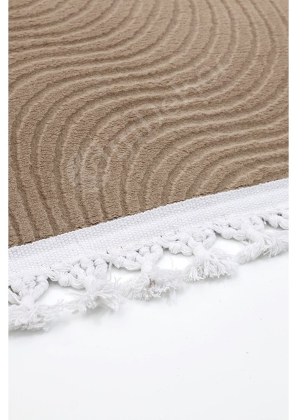 Halı Cool Kahverengi Sahra Kaymaz Yıkanabilir Saçaklı Yolluk Salon Halısı Modelleri modelleri