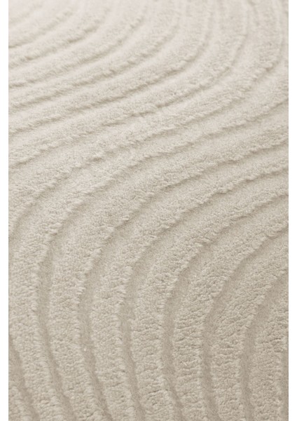 Halı Krem Sahra Desenli Yıkanabilir Saçaklı Oval Yolluk Kilim Salon Halısı Modelleri