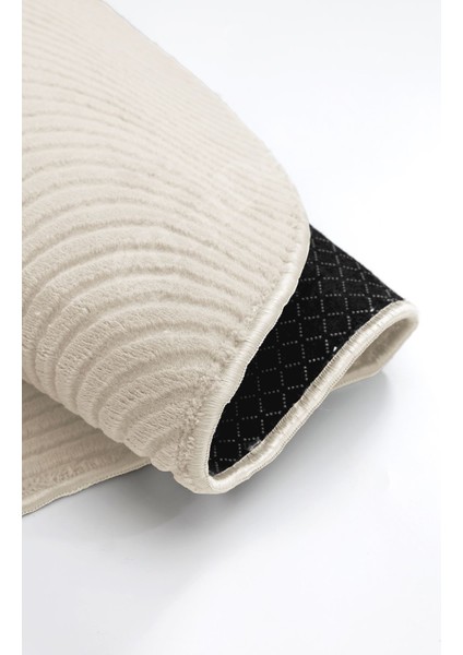 Halı Krem Sahra Desenli Saçaksız Yuvarlak Kesme Yolluk Kilim Salon Halısı Modelleri fırsatları