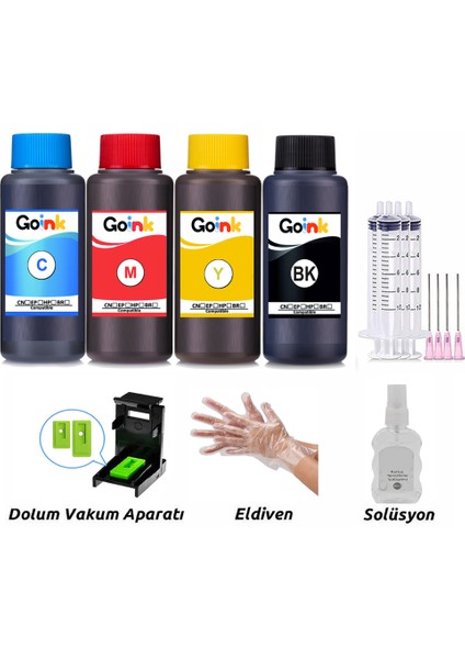 Canon Pixma E3640 Uyumlu Kartuş Dolum Seti