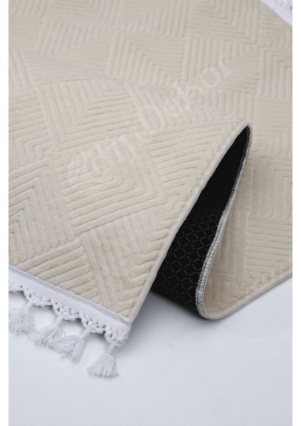 Halı Krem Pramit Yıkanabilir Saçaklı Kesme Ince Yolluk Kilim Salon Halısı Modelleri fırsatları