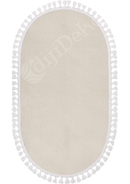 Halı Krem Sahra Desenli Yıkanabilir Saçaklı Oval Yolluk Kilim Salon Halısı Modelleri fiyatları