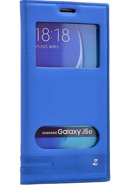 Galaxy A7 2016 Kılıf Elite Pencereli Kapaklı Kılıf