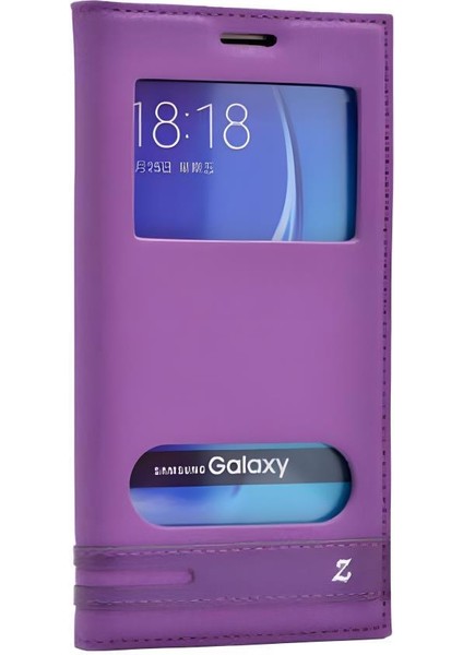 Galaxy A7 2016 Kılıf Elite Pencereli Kapaklı Kılıf