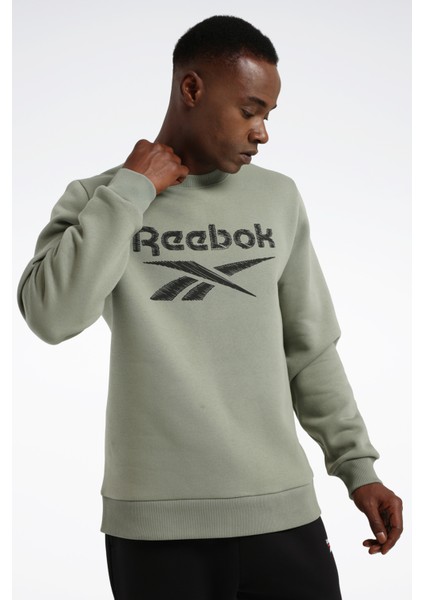 Rbk Sarne C Neck Sweat Haki Erkek Sweatshirt