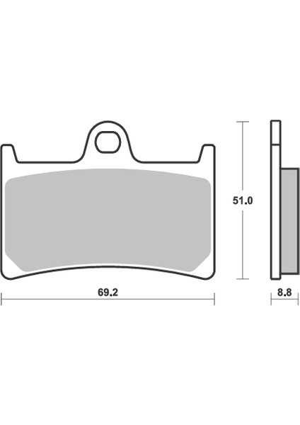 Bak Brakes Fmb-029-S Yamaha Mt07, Mt09 Tracer 700/900, Yzf 1000, Tmax 500. Ön Fren Balatası Organik Kalite