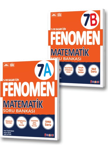 7. Sınıf A Serisi Matematik Soru Bankası - B Serisi Matematik Soru Bankası