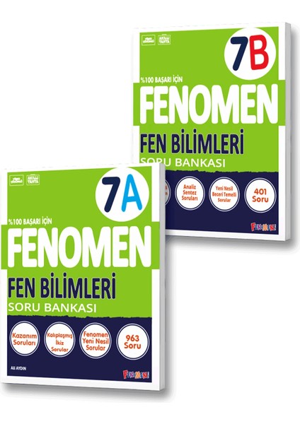 7. Sınıf A Fen Bilimleri Soru Bankası - B Fen Bilimleri Soru Bankası