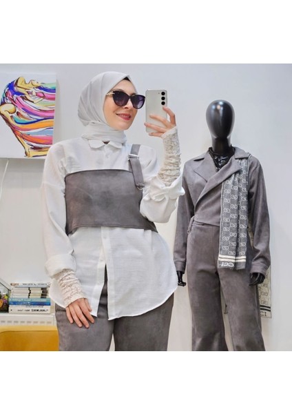 Süet Ceket Pantolon Takım Kadın Ikili fırsatları
