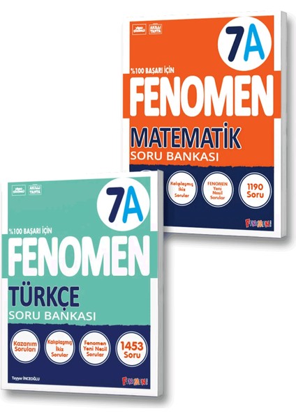 7. Sınıf A Serisi Türkçe Soru Bankası - Matematik Soru Bankası