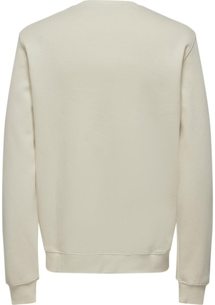 Onsconnor Authentıc Reg Crew Neck Sweat Krem 22030625