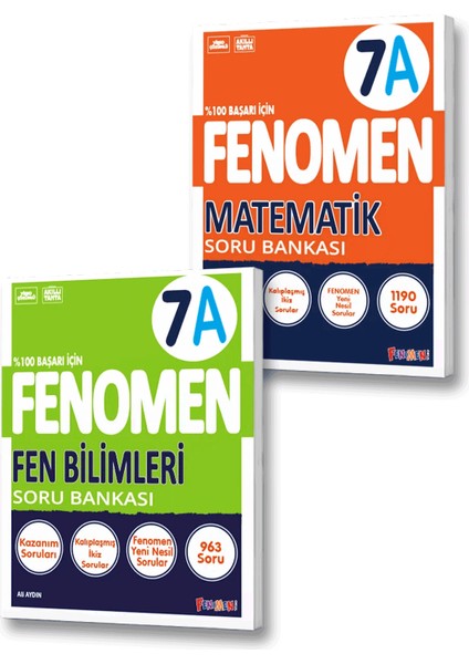 7. Sınıf A Serisi Matematik Soru Bankası - Fen Bilimleri Soru Bankası