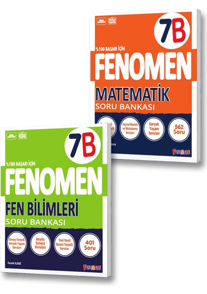 7. Sınıf B Serisi Matematik Soru Bankası - Fen Bilimleri Soru Bankası