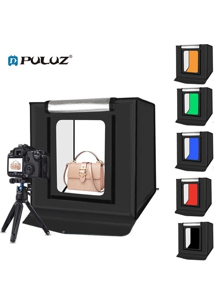 Puluz Pro 2 x 32 LED Işıklı 40 x 40 cm Fotoğraf Çekim Çadırı