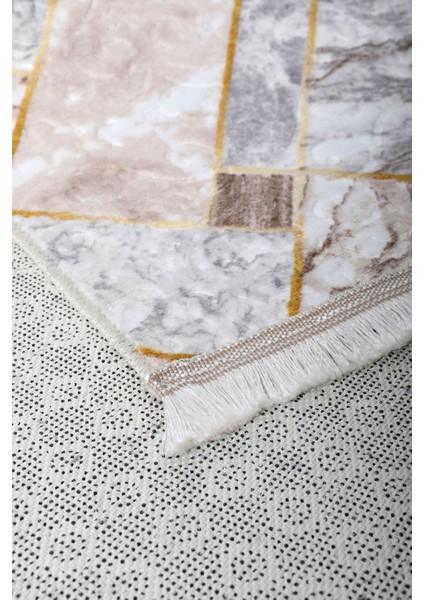 Halı Vizon Yıkanabilir Saçaklı Kare Delüxe Kesme Yolluk Kilim Salon Halısı Modelleri fırsatları