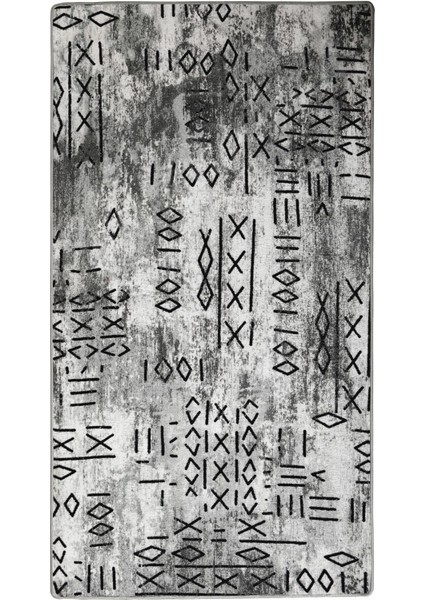 Halı Gri Iskandinav Yıkanabilir Saçaksız Delüxe Yolluk Kilim Salon Halısı Modelleri