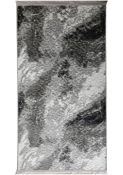 Halı Antrasit Yıkanabilir Saçaklı Kaymaz Delüxe Yolluk Kilim Salon Halısı Modelleri fiyatları